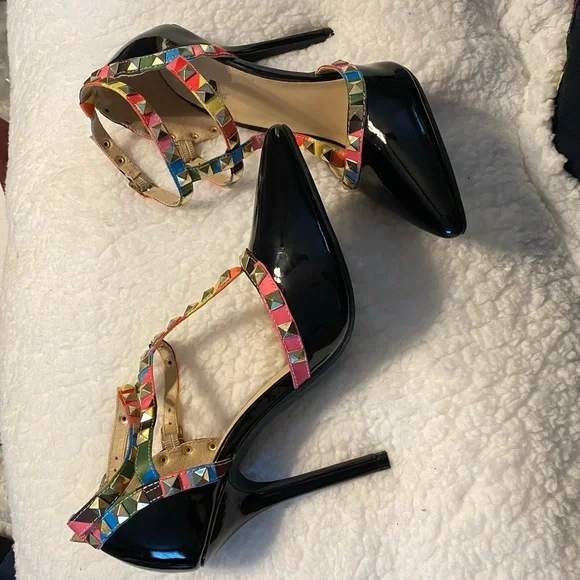 NWOT Studded Stiletto Heels - Picture 7 of 7